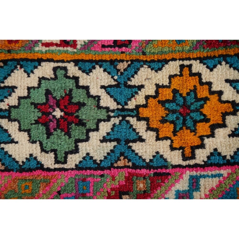 Gabbeh Animal Pictorial Hand-Knotted Wool Persian Oriental Area Rug - 6'5" x 3'9"