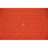 Gabbeh Area Rug Hand-Knotted Orange Oriental Wool Carpet - 6'7"x 9'10"