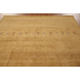 Gabbeh Area Rug Hand-Knotted Wool Carpet - 8'0"x 9'9"