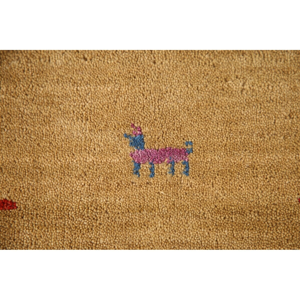 Gabbeh Area Rug Hand-Knotted Wool Carpet - 8'0"x 9'9"
