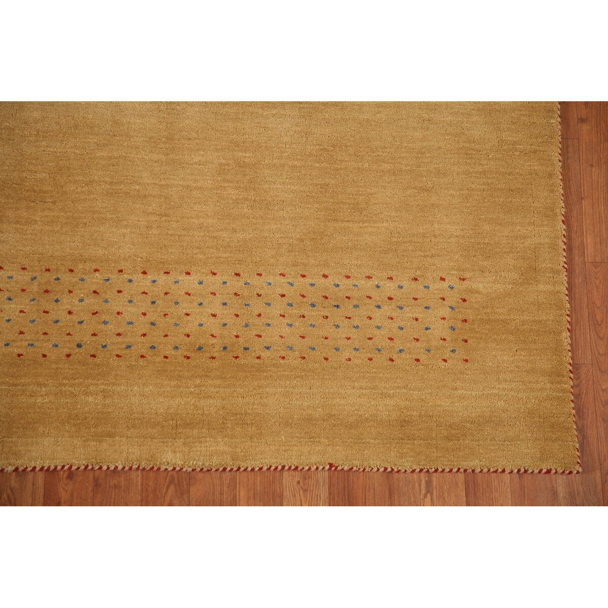 Gabbeh Area Rug Hand-Knotted Wool Carpet - 8'0"x 9'9"