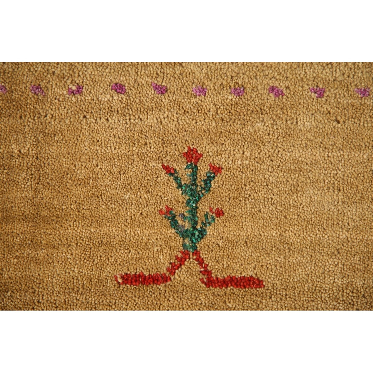 Gabbeh Area Rug Hand-Knotted Wool Carpet - 8'0"x 9'9"