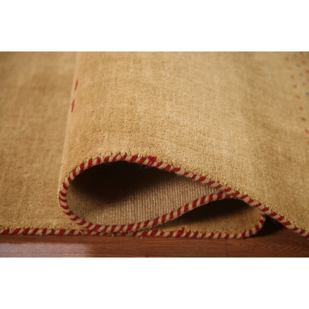 Gabbeh Area Rug Hand-Knotted Wool Carpet - 8'0"x 9'9"