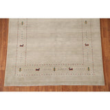 Gabbeh Area Rug Handmade Tribal Oriental Wool Carpet - 5'5"x 7'6"