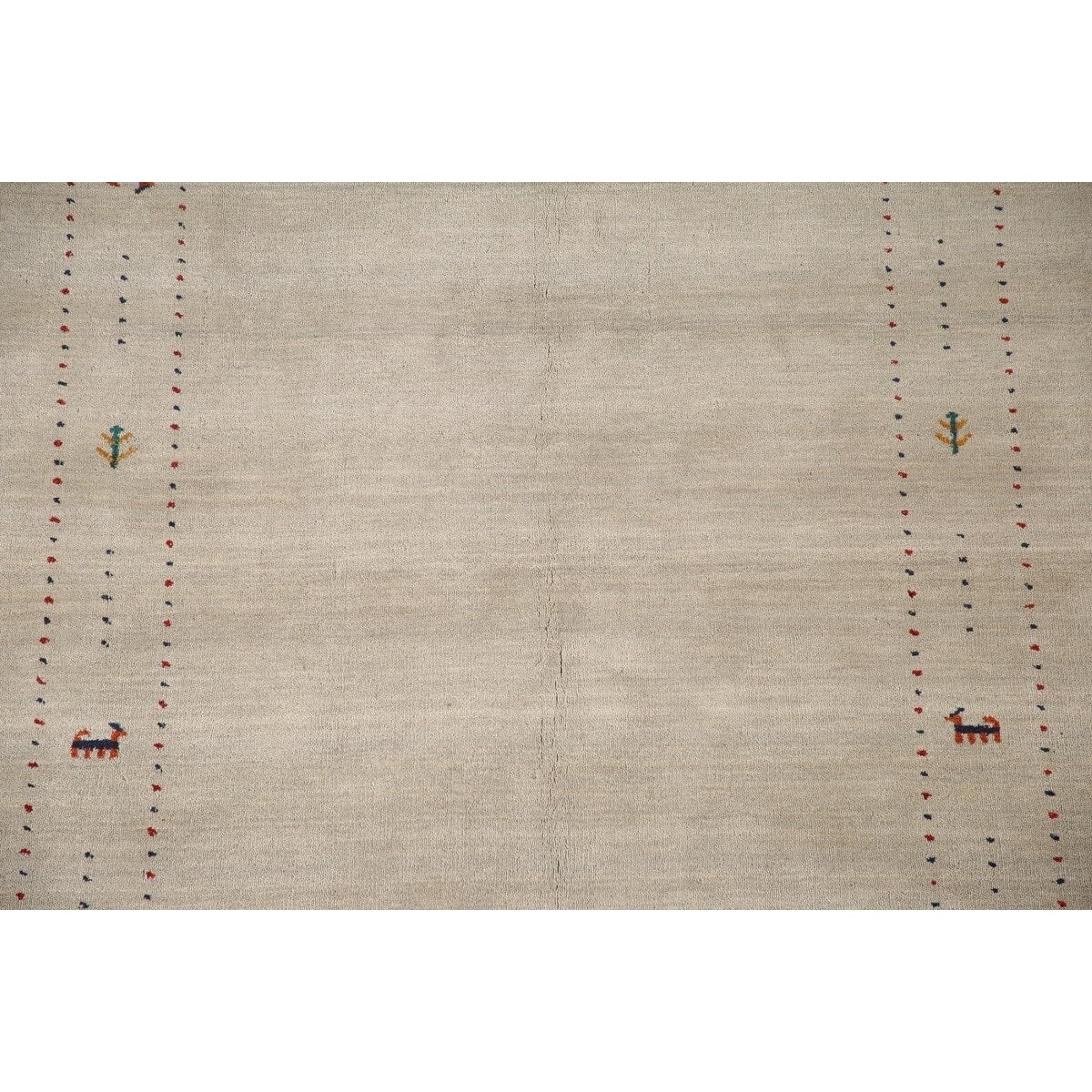Gabbeh Area Rug Handmade Tribal Oriental Wool Carpet - 5'5"x 7'6"