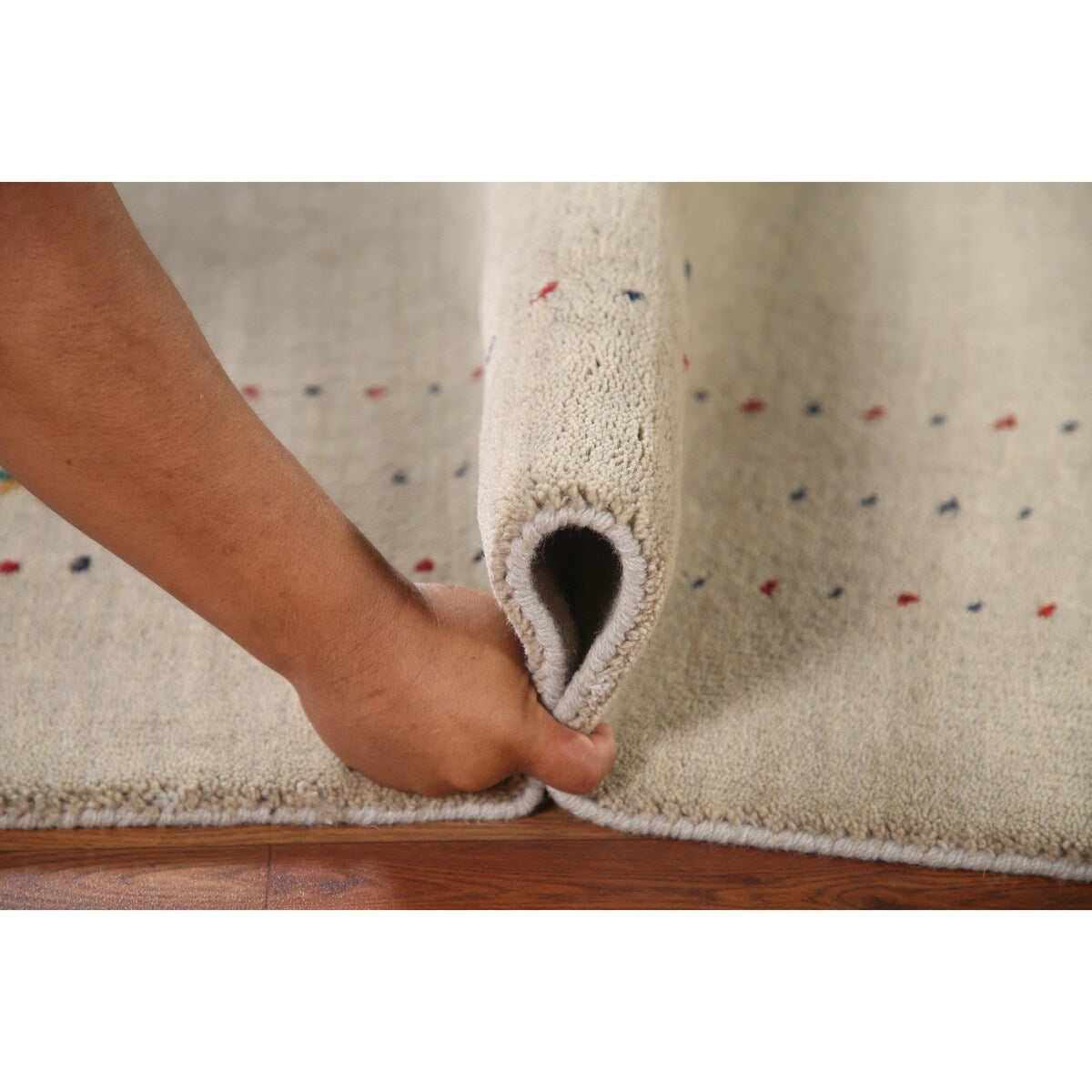 Gabbeh Area Rug Handmade Tribal Oriental Wool Carpet - 5'5"x 7'6"