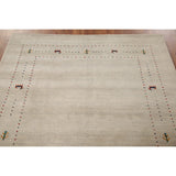 Gabbeh Area Rug Handmade Tribal Oriental Wool Carpet - 5'5"x 7'6"