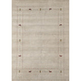Gabbeh Area Rug Handmade Tribal Oriental Wool Carpet - 5'5"x 7'6"