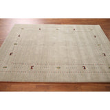 Gabbeh Area Rug Handmade Tribal Oriental Wool Carpet - 5'5"x 7'6"