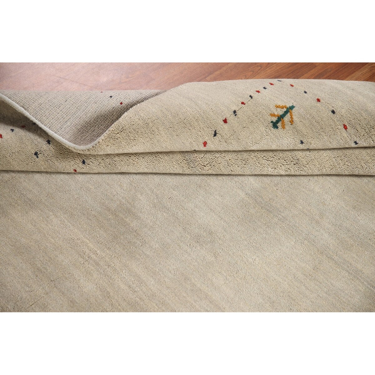 Gabbeh Area Rug Handmade Tribal Oriental Wool Carpet - 5'5"x 7'6"