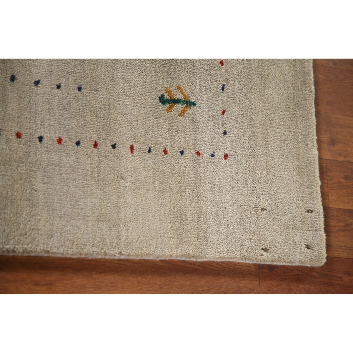 Gabbeh Area Rug Handmade Tribal Oriental Wool Carpet - 5'5"x 7'6"
