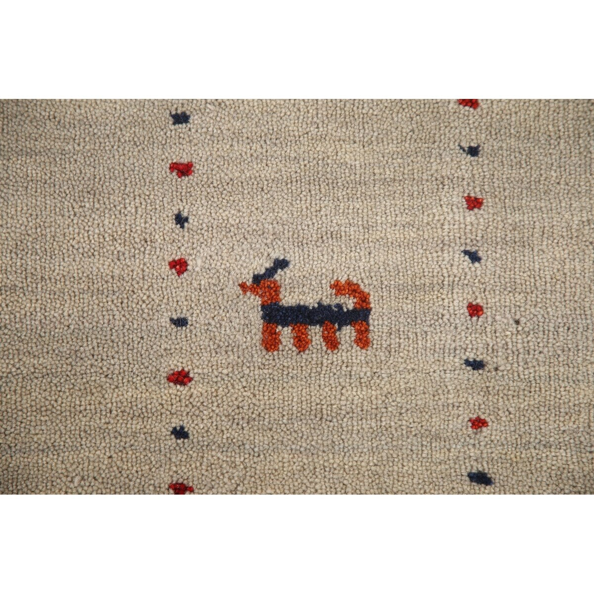 Gabbeh Area Rug Handmade Tribal Oriental Wool Carpet - 5'5"x 7'6"