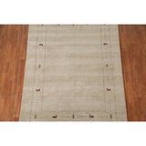 Gabbeh Area Rug Handmade Tribal Oriental Wool Carpet - 5'5"x 7'6"