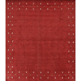 Gabbeh Contemporary Abstract Hand-Knotted Wool Indian Area Rug - 11'6" x 8'5"