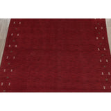 Gabbeh Contemporary Abstract Hand-Knotted Wool Indian Area Rug - 11'6" x 8'5"