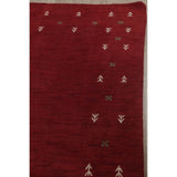 Gabbeh Contemporary Abstract Hand-Knotted Wool Indian Area Rug - 11'6" x 8'5"