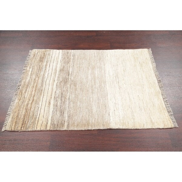 Gabbeh Contemporary Hand Knotted Wool Persian Area Rug - 4'8" x 3'5"