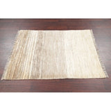 Gabbeh Contemporary Hand Knotted Wool Persian Area Rug - 4'8" x 3'5"
