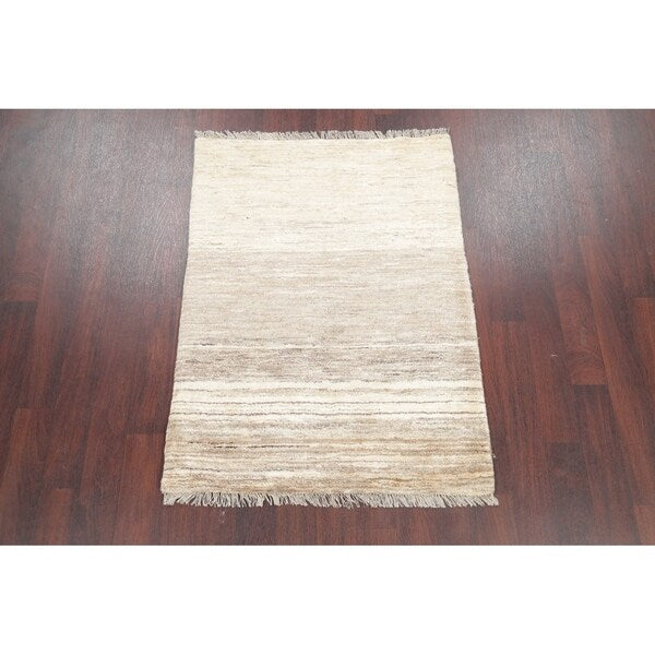 Gabbeh Contemporary Hand Knotted Wool Persian Area Rug - 4'8" x 3'5"