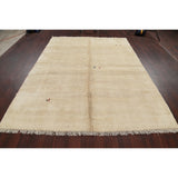 Gabbeh Contemporary Hand-Knotted Wool Persian Oriental Area Rug - 9'1" x 6'8"