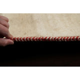 Gabbeh Contemporary Hand-Knotted Wool Persian Oriental Area Rug - 9'1" x 6'8"