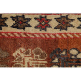 Gabbeh Geometric Handmade Wool Persian Oriental Area Rug - 4'10" x 2'8"