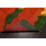 Gabbeh Hand Knotted Wool Oriental Area Rug (8'x10') - 8' x 10'