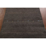Gabbeh Indian Area Rug Hand-Knotted Wool Carpet - 5'0"x 7'8"