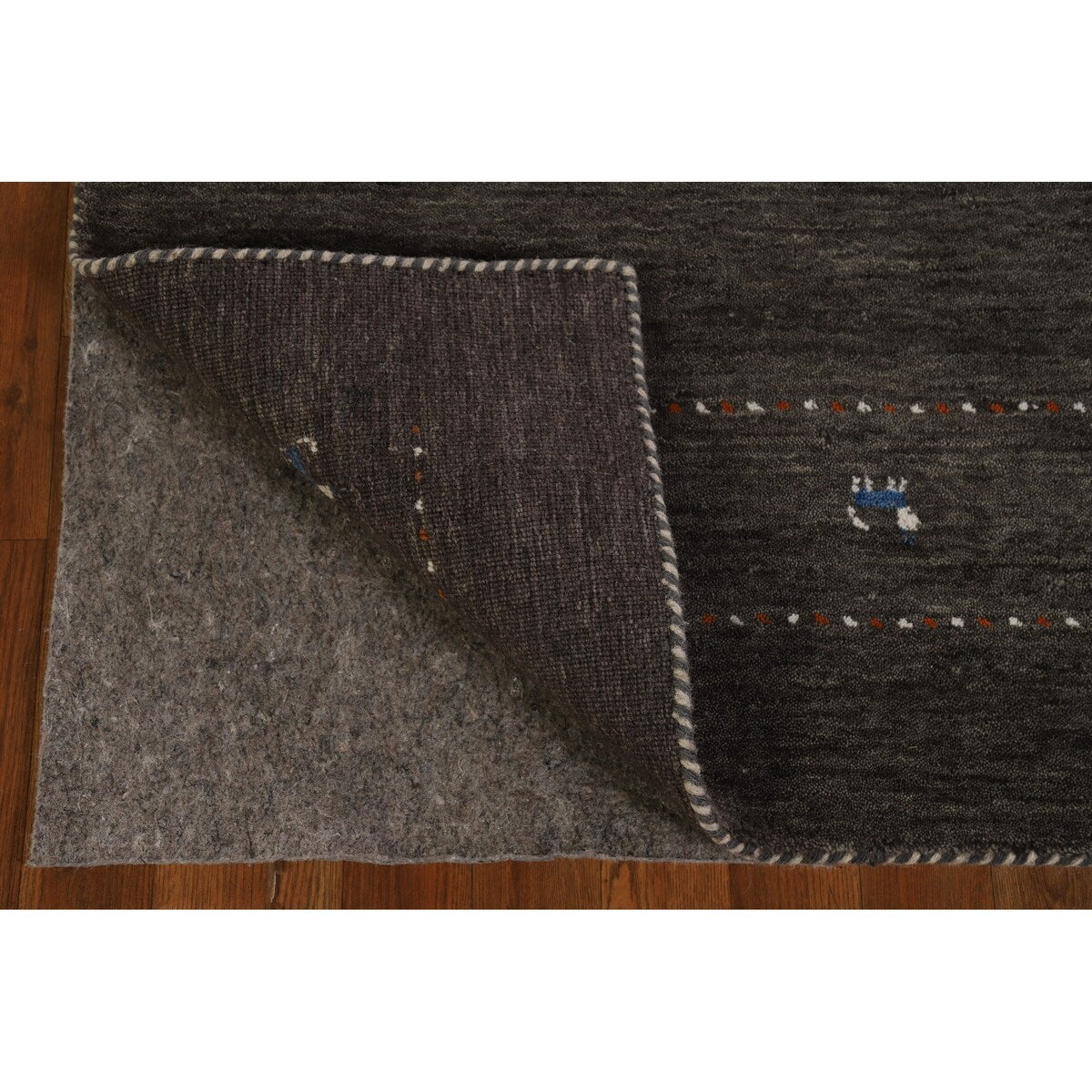 Gabbeh Indian Area Rug Hand-Knotted Wool Carpet - 5'0"x 7'8"
