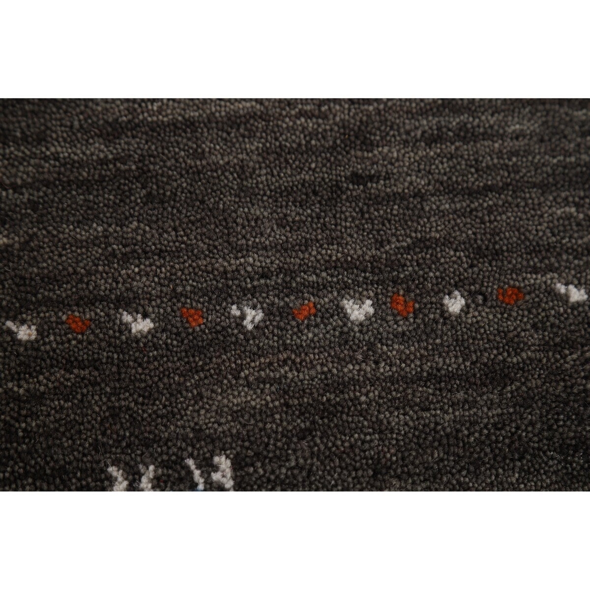 Gabbeh Indian Area Rug Hand-Knotted Wool Carpet - 5'0"x 7'8"