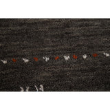 Gabbeh Indian Area Rug Hand-Knotted Wool Carpet - 5'0"x 7'8"