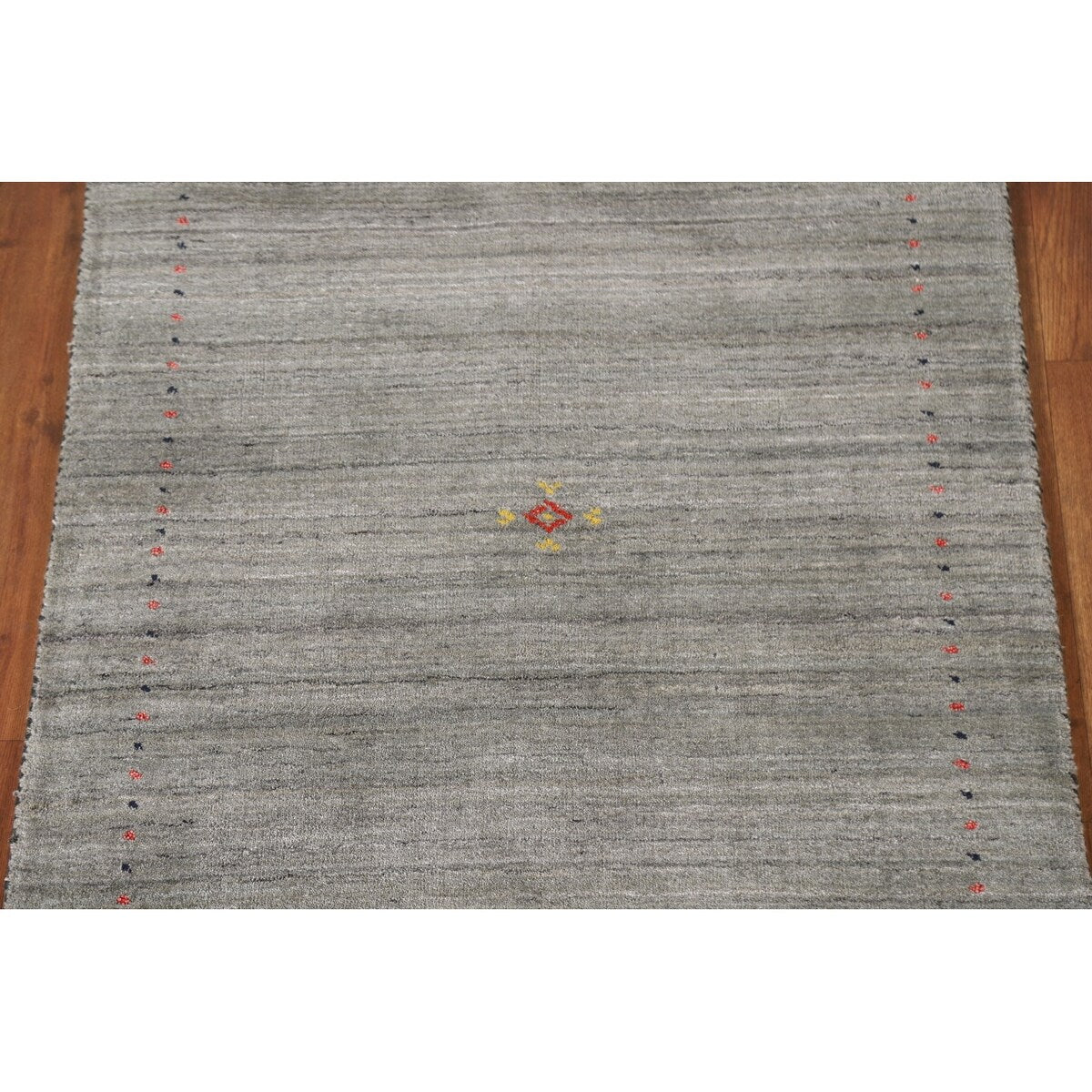 Gabbeh Indian Area Rug Hand-knotted Accent Wool Carpet - 2'10"x 4'10"