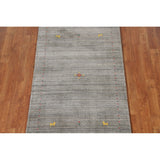 Gabbeh Indian Area Rug Hand-knotted Accent Wool Carpet - 2'10"x 4'10"