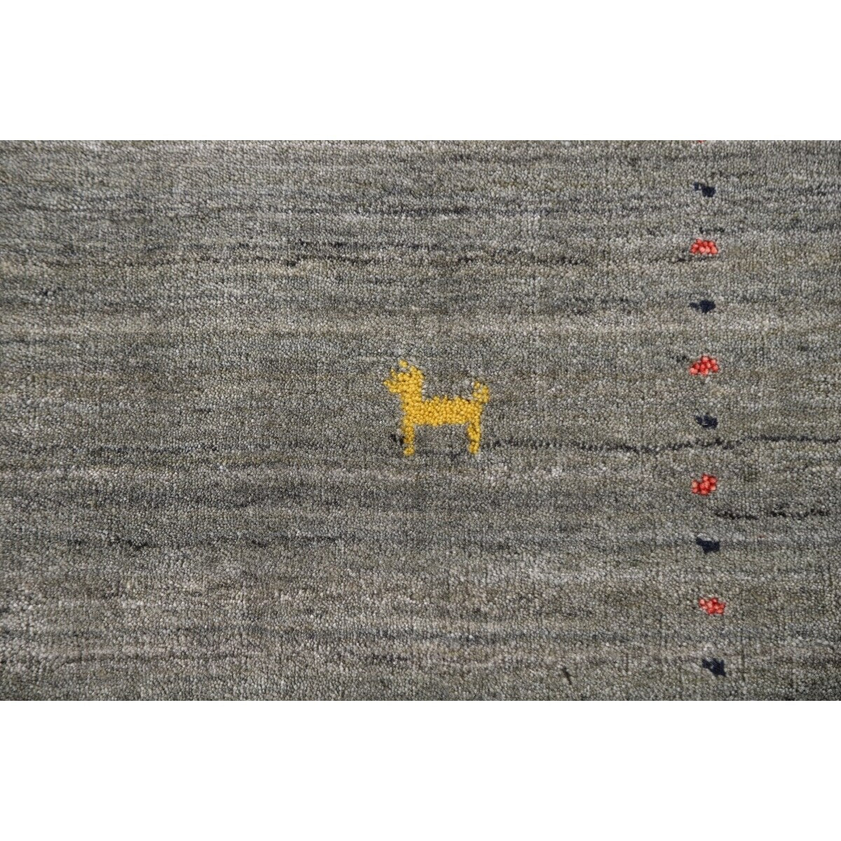 Gabbeh Indian Area Rug Hand-knotted Accent Wool Carpet - 2'10"x 4'10"