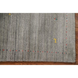 Gabbeh Indian Area Rug Hand-knotted Accent Wool Carpet - 2'10"x 4'10"