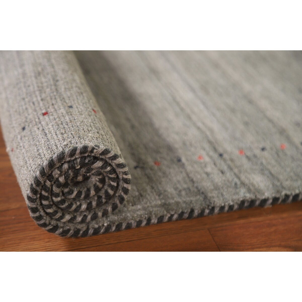 Gabbeh Indian Area Rug Hand-knotted Accent Wool Carpet - 2'10"x 4'10"