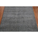 Gabbeh Indian Area Rug Handmade Grey Tribal Wool Carpet - 5'5" x 7'6"