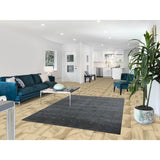 Gabbeh Indian Area Rug Handmade Grey Tribal Wool Carpet - 5'5" x 7'6"