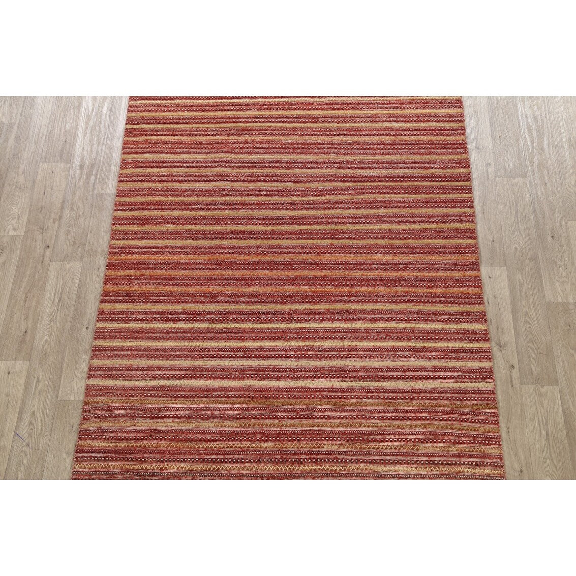 Gabbeh Kashkoli Oriental Modern Area Rug Wool Handmade Foyer Carpet - 5'3" x 8'1"