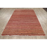 Gabbeh Kashkoli Oriental Modern Area Rug Wool Handmade Foyer Carpet - 5'3" x 8'1"