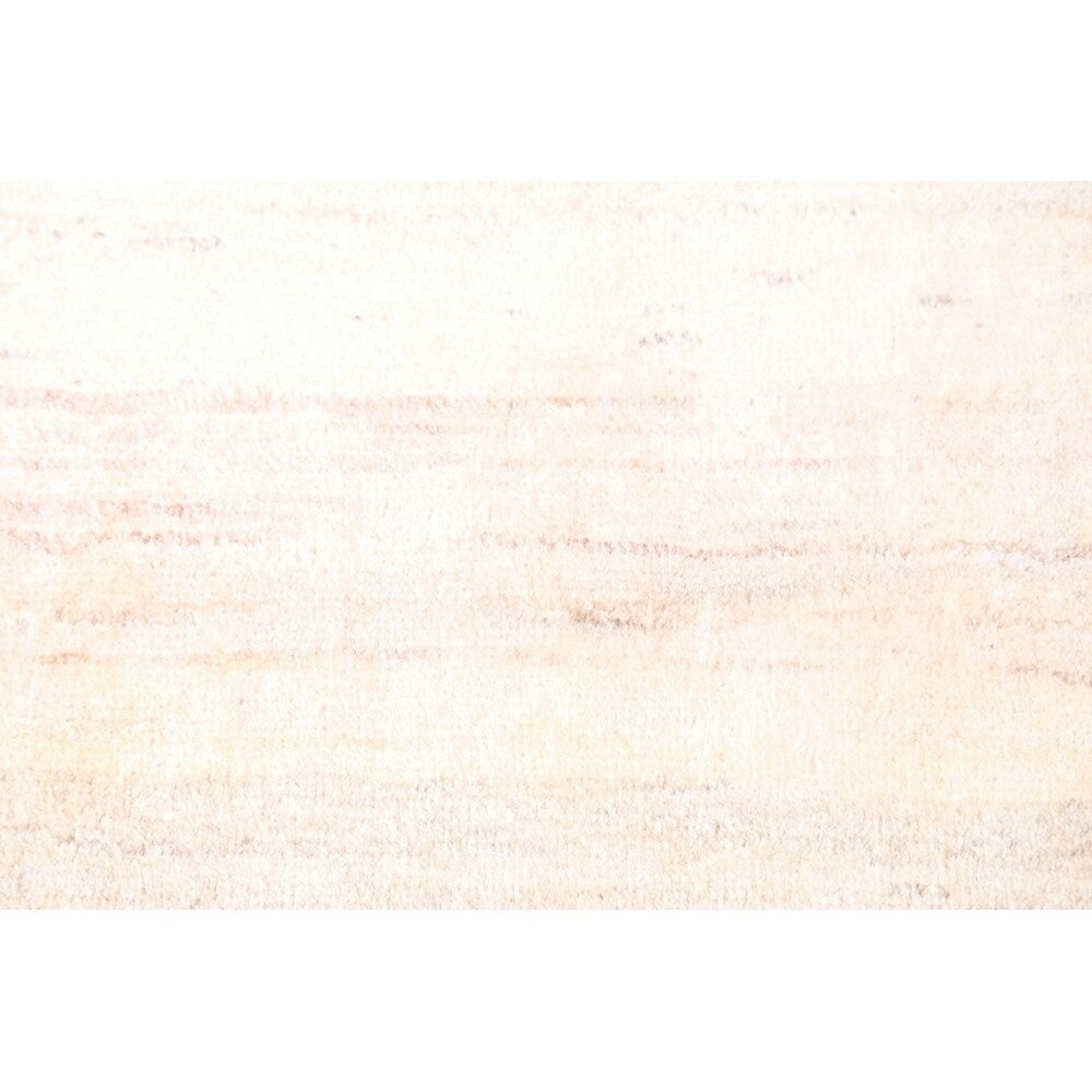 Gabbeh Modern Solid Hand Made Wool Persian Small Area Rug - 4'2" x 2'7"