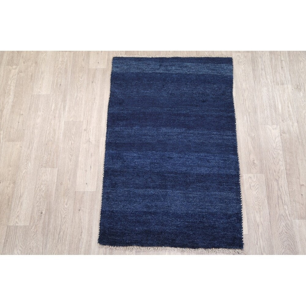 Gabbeh Modern Tribal Hand Knotted Wool Persian Area Rug - 4'9" x 3'1"