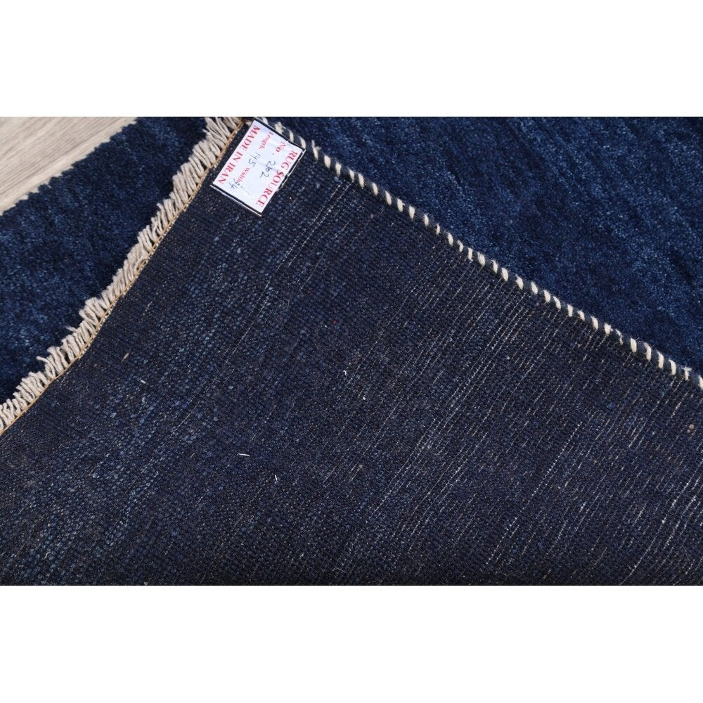 Gabbeh Modern Tribal Hand Knotted Wool Persian Area Rug - 4'9" x 3'1"