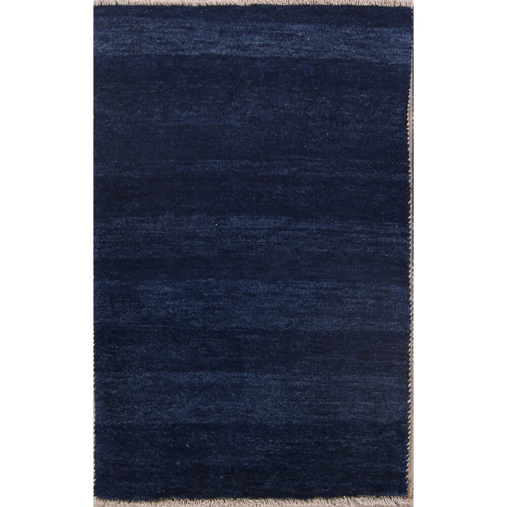 Gabbeh Modern Tribal Hand Knotted Wool Persian Area Rug - 4'9" x 3'1"
