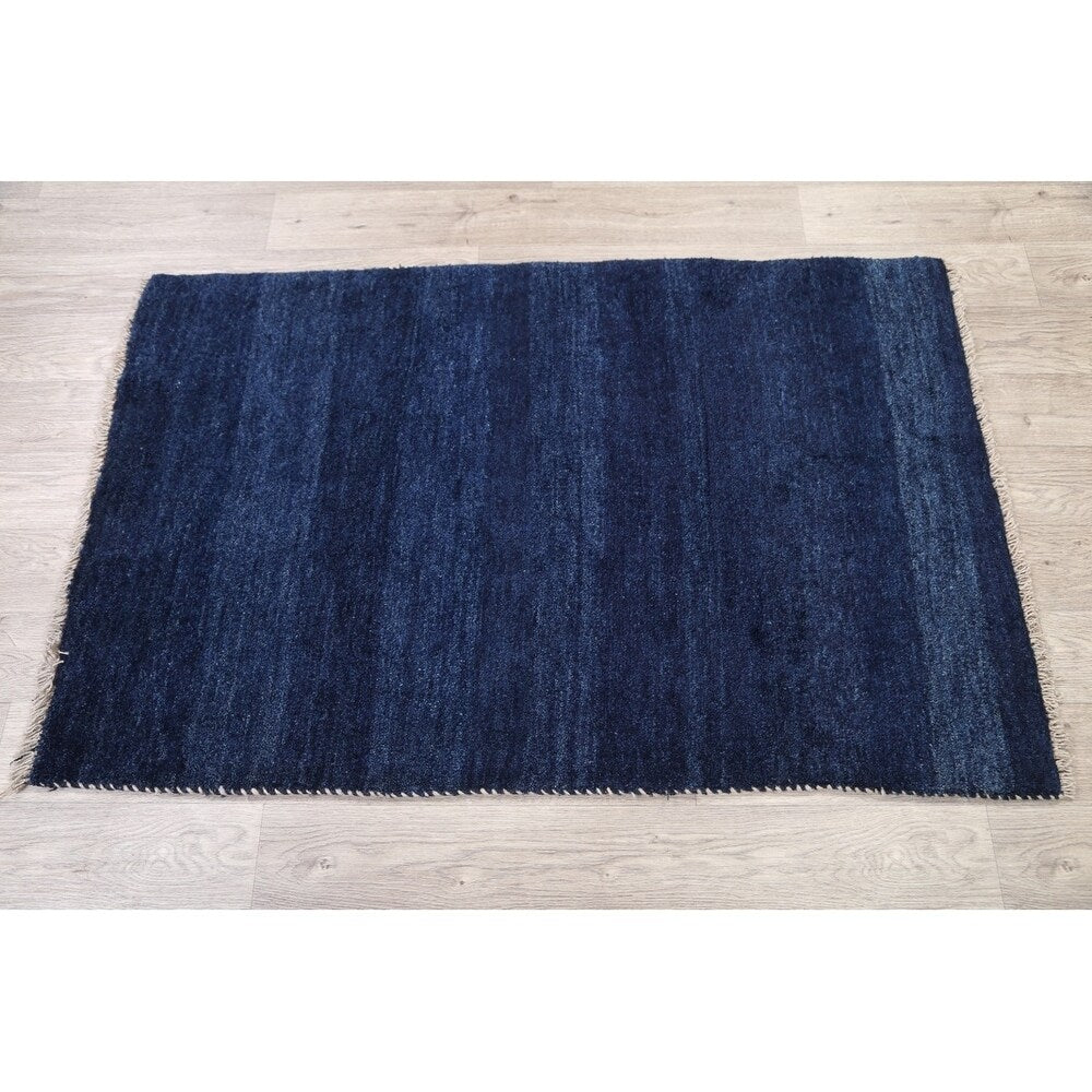 Gabbeh Modern Tribal Hand Knotted Wool Persian Area Rug - 4'9" x 3'1"