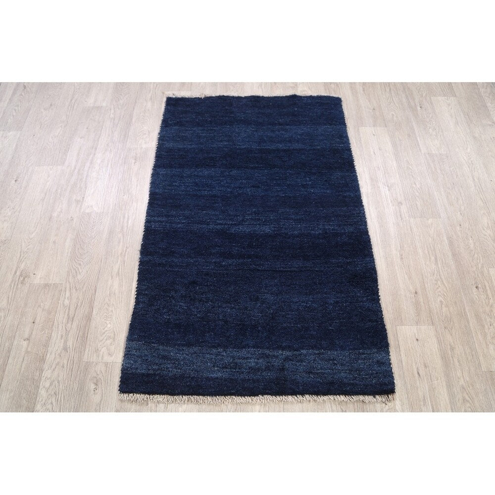 Gabbeh Modern Tribal Hand Knotted Wool Persian Area Rug - 4'9" x 3'1"