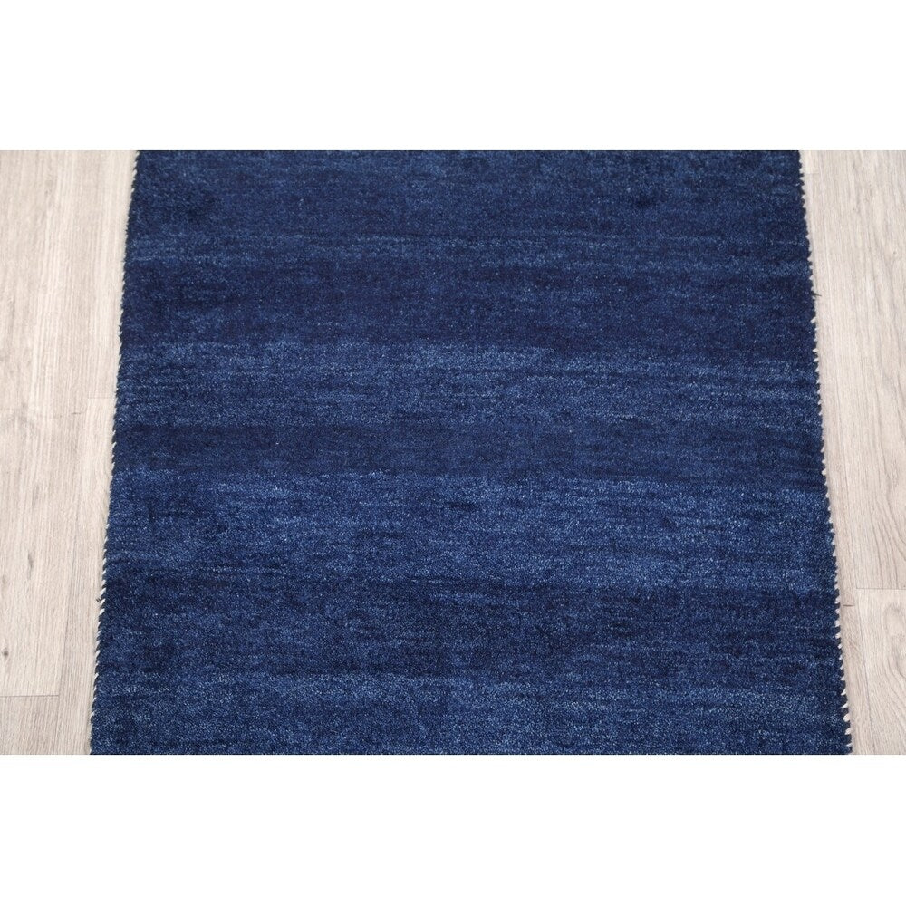 Gabbeh Modern Tribal Hand Knotted Wool Persian Area Rug - 4'9" x 3'1"