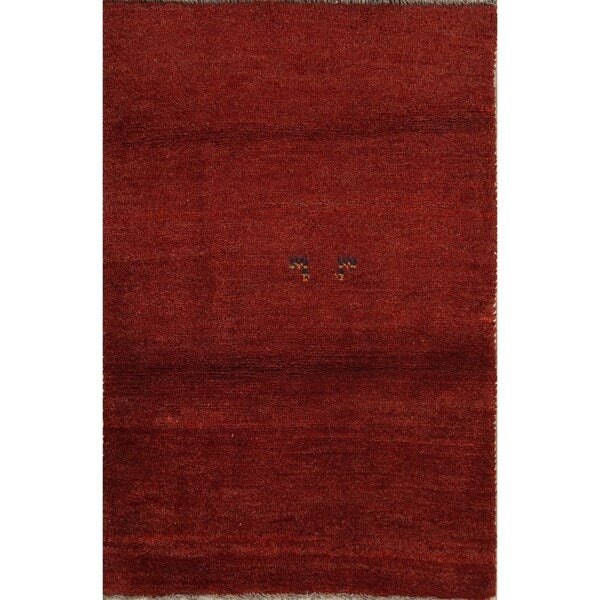 Gabbeh Modern Tribal Hand Made Wool Persian Area Rug - 4'6" x 3'1"