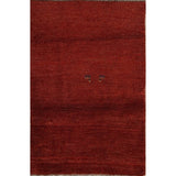 Gabbeh Modern Tribal Hand Made Wool Persian Area Rug - 4'6" x 3'1"