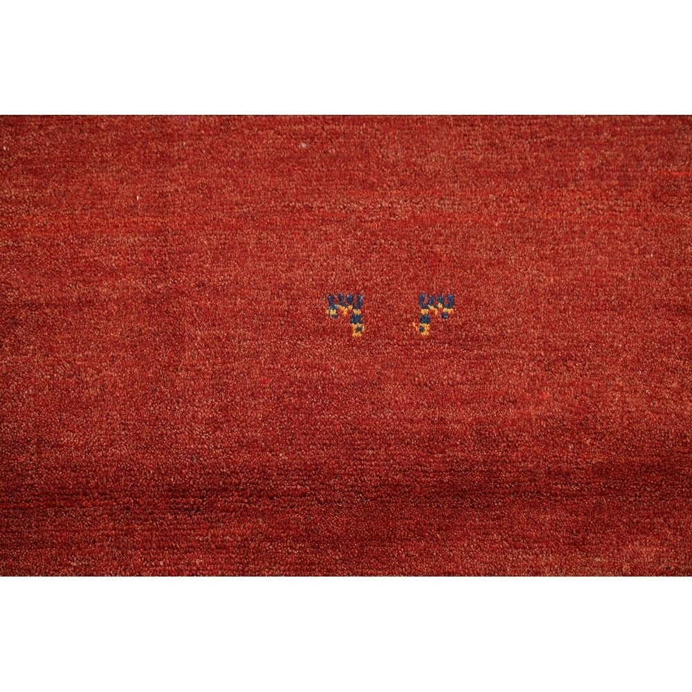 Gabbeh Modern Tribal Hand Made Wool Persian Area Rug - 4'6" x 3'1"